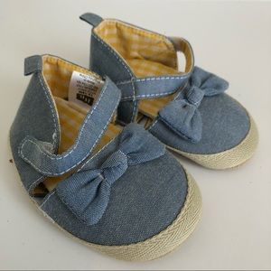 HB chambray baby shoes